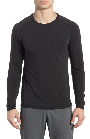 Men's Zella Long Sleeve T-shirt, Size - Black