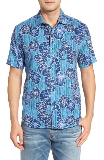 Men's Tommy Bahama Caldera Coast Standard Fit Sport Shirt - Blue/green