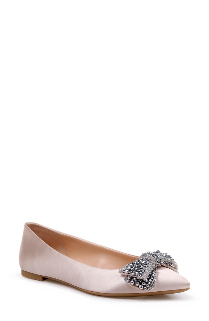 Women's Jewel Badgley Mischka Zanna Flat .5 M - Pink