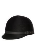 Women's Bijou Van Ness The Midnight Rider Wool Felt Jockey Cap - Black