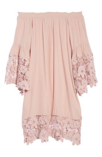 Women's Muche Et Muchette Jolie Lace Accent Cover-up Dress - Pink