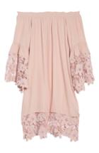 Women's Muche Et Muchette Jolie Lace Accent Cover-up Dress - Pink