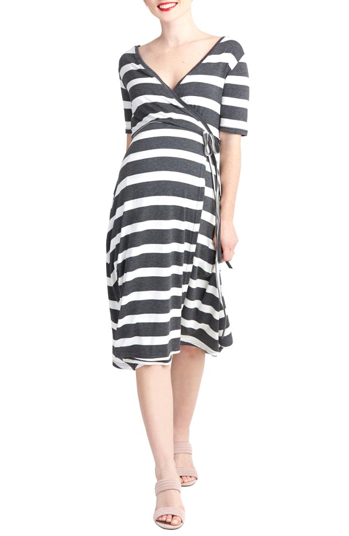 Women's Nom Maternity Maya Maternity/nursing Wrap Dress