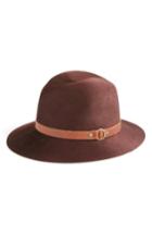 Women's Frye Addie Wool Fedora - Burgundy