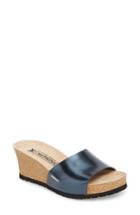 Women's Mephisto Lise Platform Wedge Sandal M - Blue