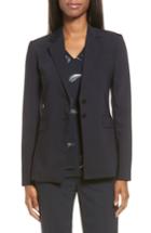 Women's Classiques Entier Stretch Wool Blend Suit Jacket - Blue