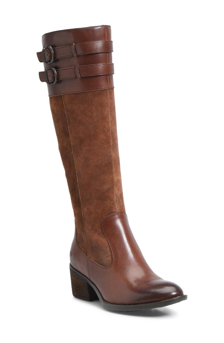 Women's B?rn Tay Block Heel Knee High Boot M - Brown