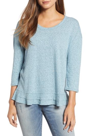 Women's Caslon Tiered Hem Tee - Blue/green