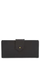 Women's Madewell The Post Leather Wallet - Black