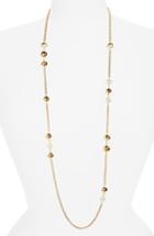 Women's Tory Burch Imitation Pearl Station Necklace