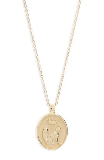 Women's Iconery Stone Fox Pendant Necklace