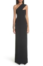 Women's Alexander Wang Sheer Inset One Shoulder Crepe Gown - Black