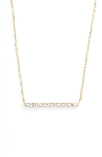 Women's Nordstrom Pave Bar Pendant Necklace