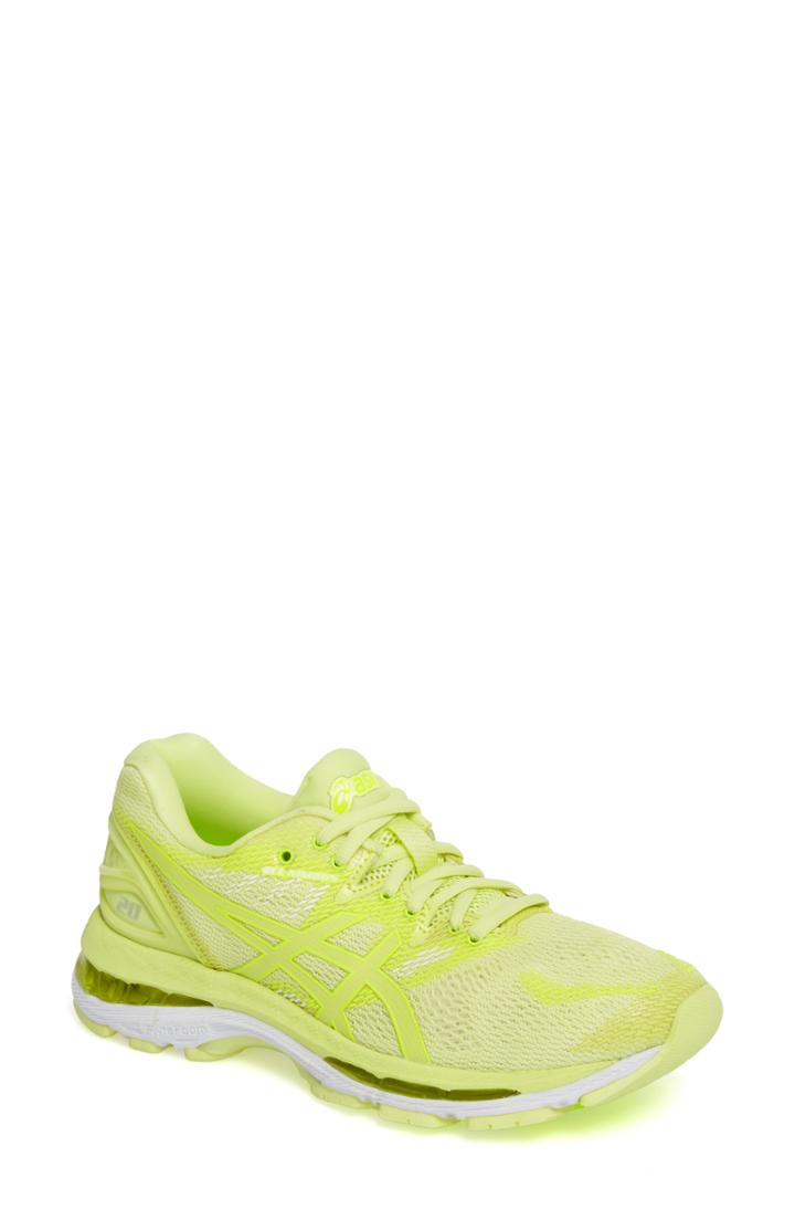 Women's Asics Gel-nimbus 20 Running Shoe B - Yellow