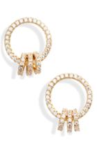 Women's Nordstrom Open Circle Link Cubic Zirconia Earrings