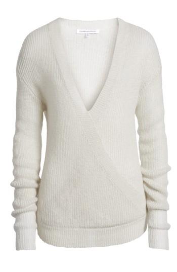 Women's Cupcakes And Cashmere Sternberg V-neck Sweater, Size - Grey