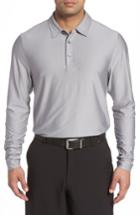 Men's Cutter & Buck Cunningham Stripe Jersey Polo, Size - Grey