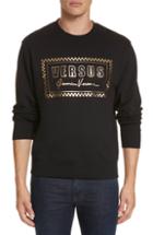 Men's Versus Versace Gold Logo Sweatshirt - Black