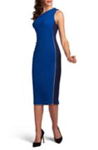 Women's Eci One-shoulder Tonal Sheath Dress - Blue