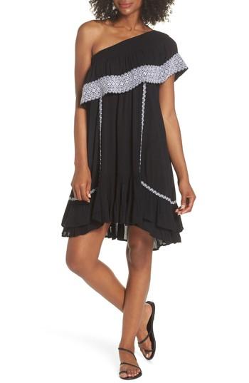 Women's Muche Et Muchette Gavin One-shoulder Cover-up Dress, Size - Black