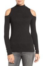 Women's Trouve Metallic Cold Shoulder Sweater