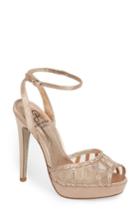 Women's Adrianna Papell Simone Crystal Embellished Platform Sandal .5 M - White