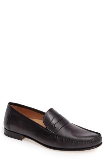 Men's Mezlan Pauli Classic Penny Loafer .5 M - Black