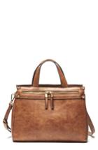 Sole Society Zypa Faux Leather Satchel - Brown