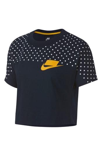 Women's Nike Sportswear Nsw Women's Short Sleeve Crop Top - Blue