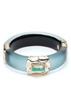 Women's Alexis Bittar Retro Gold Collection Stone Studded Station Bangle