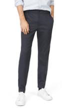Men's Club Monaco Lex Trim Fit Houndstooth Stretch Pants - Blue