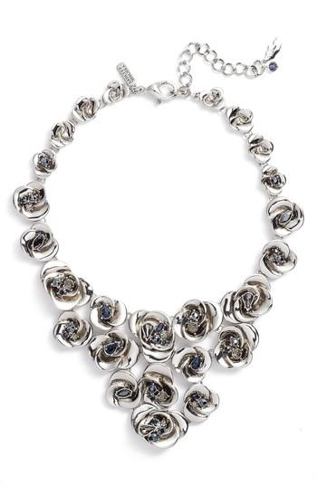 Women's Badgley Mischka Floral Bib Necklace