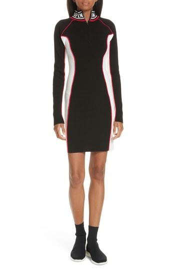 Women's Opening Ceremony Optic Body-con Dress - Black