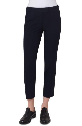 Women's Akris Punto Wool Blend Seersucker Pants - Blue
