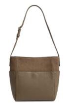 Treasure & Bond Campbell Leather & Suede Bucket Bag - Green