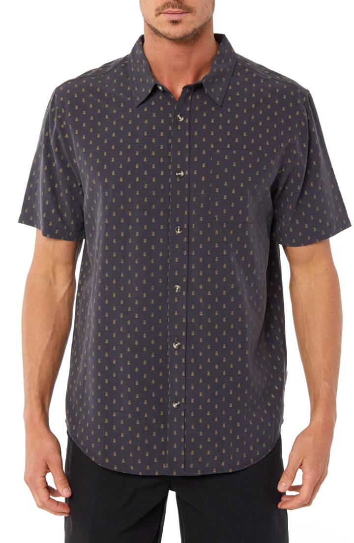 Men's Jack O'neill Home Grown Pineapple Sport Shirt, Size - Beige