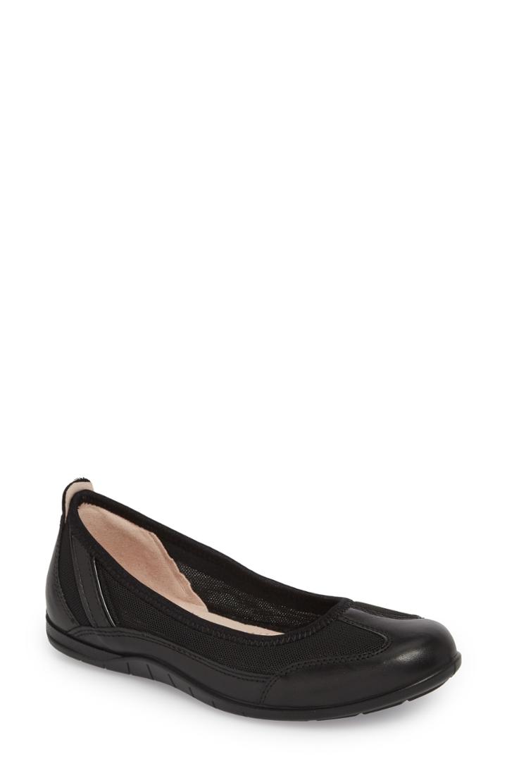 Women's Ecco 'bluma' Ballet Sneaker -4.5us / 35eu - Black