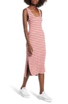 Women's Rip Curl Essentials Stripe Midi Dress - Pink