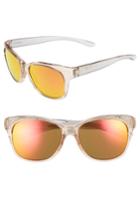 Women's Smith Feature Chromapop 54mm Polarized Sunglasses - Desert Crystal/ Smoke
