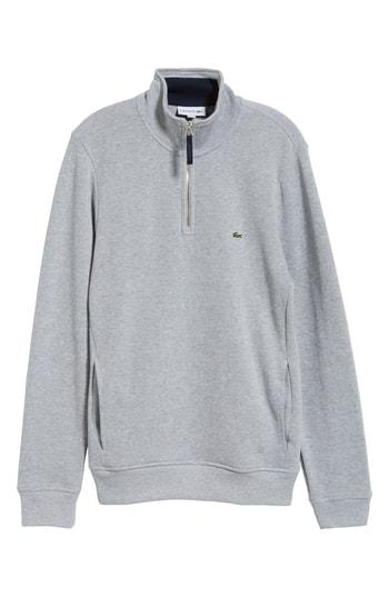 Men's Lacoste Fit Pullover, Size 3(s) - Grey