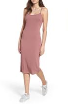 Women's Bp. Rib Knit Midi Dress, Size - Pink