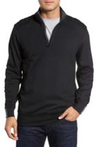 Men's Bobby Jones 'new Leaderboard' Quarter Zip Pullover, Size - Black