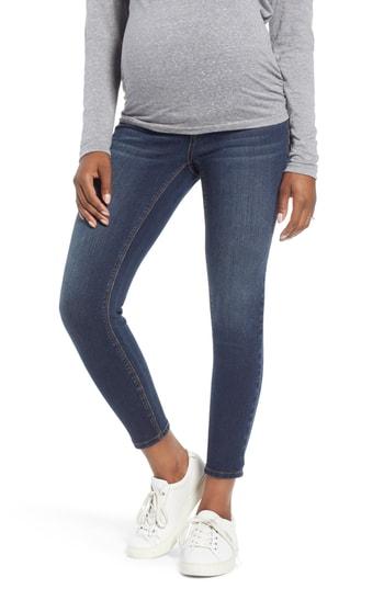 Women's 1822 Denim Ankle Skinny Maternity Jeans - Blue