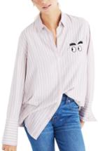 Women's Madewell Bristol Embroidered Shirt - Purple