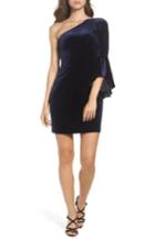 Women's Chelsea28 One-shoulder Velvet Dress - Blue