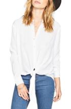 Women's Amuse Society C'est La Vie Knotted Shirt - White