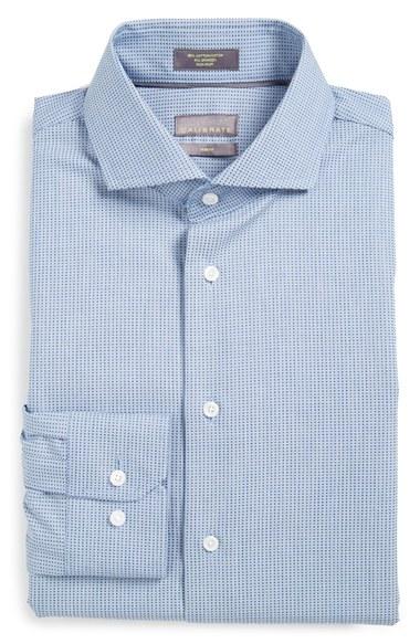 Men's Calibrate Trim Fit Non-iron Stretch Dress Shirt