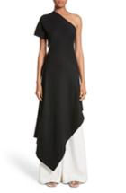 Women's Rosetta Getty One-shoulder Asymmetrical Jersey Dress - Black