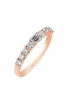Women's Bony Levy 'liora' Stackable Emerald Cut Diamond Ring (nordstrom Exclusive)