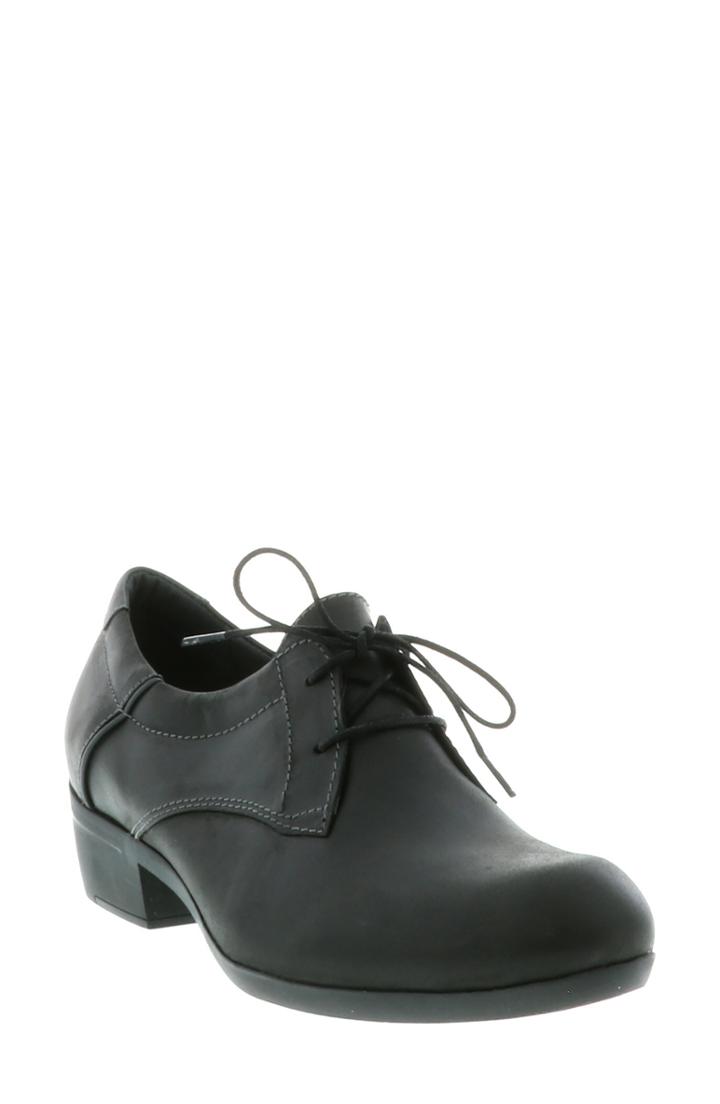 Women's Wolky Yuba Oxford Pump -7.5us / 38eu - Black